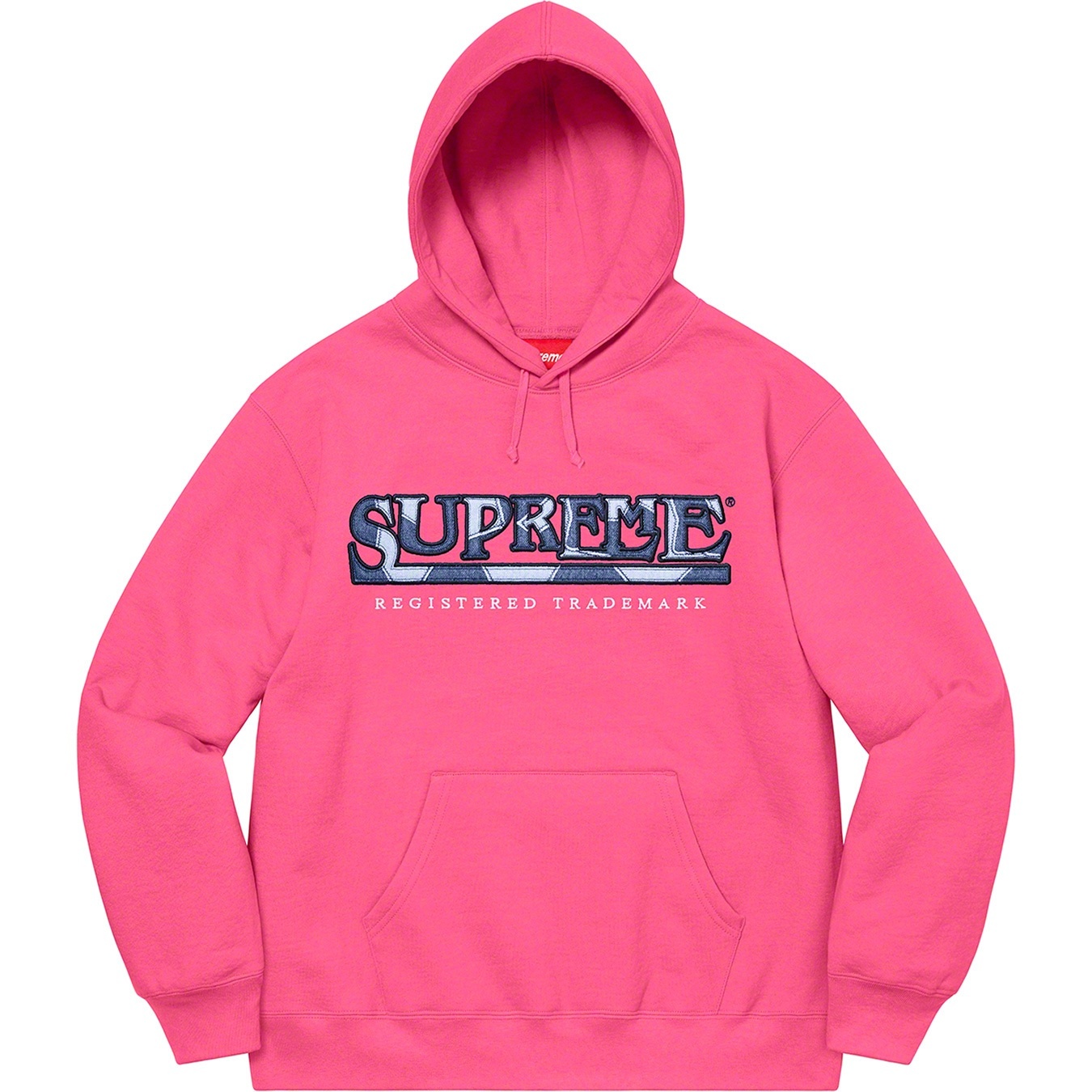 Denim Logo Hooded Sweatshirt view 6